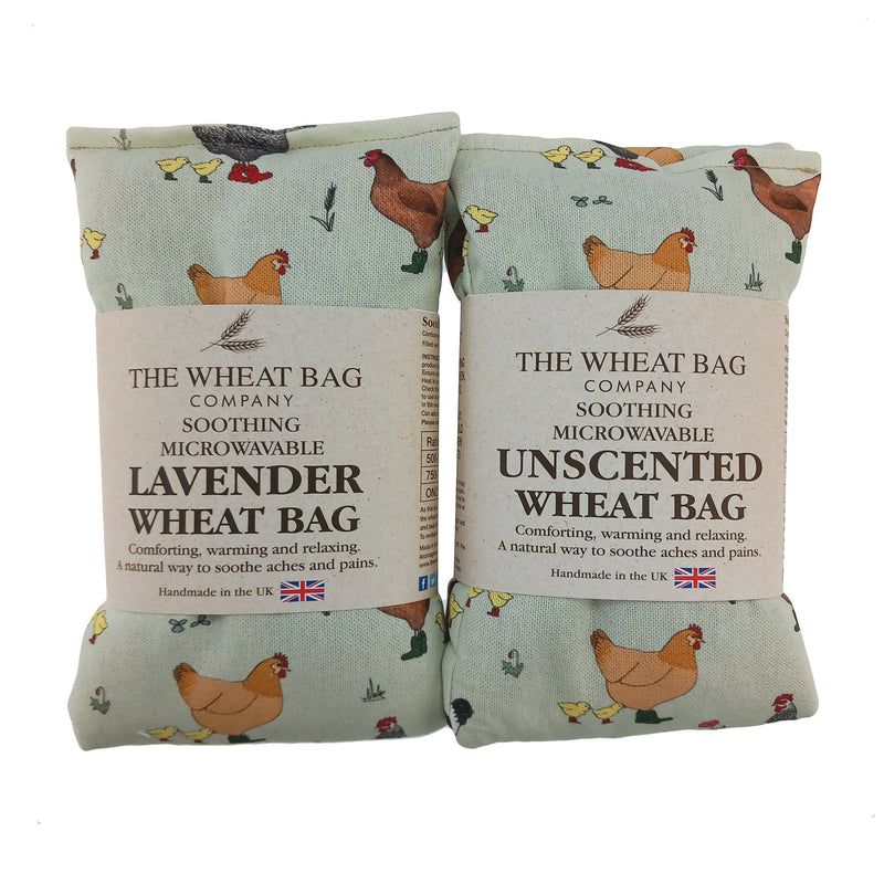 Wellie Boot Hens Cotton Wheat Bag