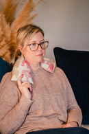 Elephants Pink Cotton Wheat Bag