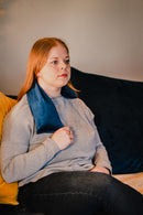 Velvet Wheat Bag - Navy