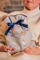Hot Water Bottle Cover - Ducks Blue