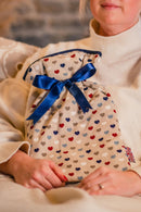 2 Litre Hot Water Bottle - Hearts Multi