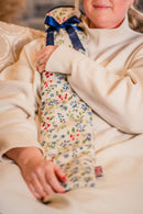 Extra Long Hot Water Bottle - Wildflower Blue