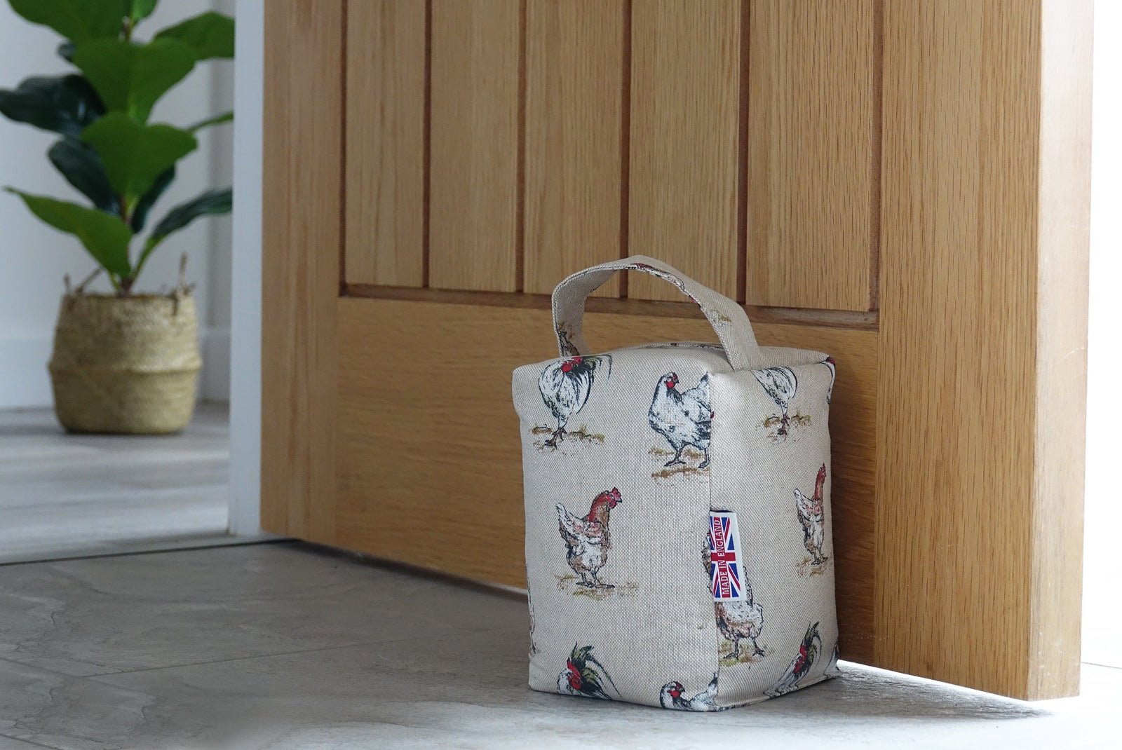 Door Stop Hens|Weighted with cleaned English Wheat