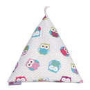 Phone and Tablet Bean Bag - Owls Pink