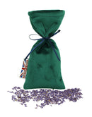 Lavender Sachet - Velvet Bottle Green