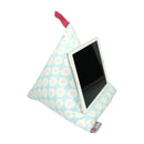 Phone and Tablet Bean Bag - Daisy, Aqua