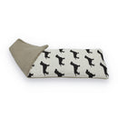 Dachshund Black - Duo Fabric Wheat Bag