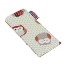 Glasses Case - Owls Orange
