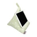 Phone and Tablet Bean Bag - Dotty, Sage Green