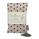Lavender Pillow - Hearts Red