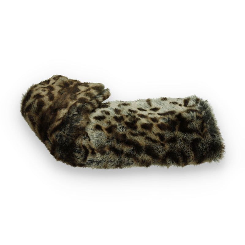 Luxury Leopard Faux Fur Lavender Scented Wheat Bag