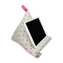 Phone and Tablet Bean Bag -Stars Grey and Pink