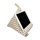 Phone and Tablet Bean Bag - Hearts, Red