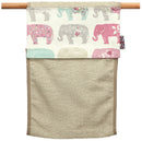 Roller Towel - Elephants Pink