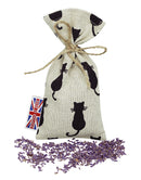 Lavender Sachet - Cats Black