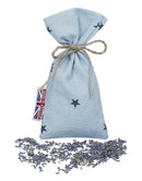 Lavender Sachet - Stars Denim Blue